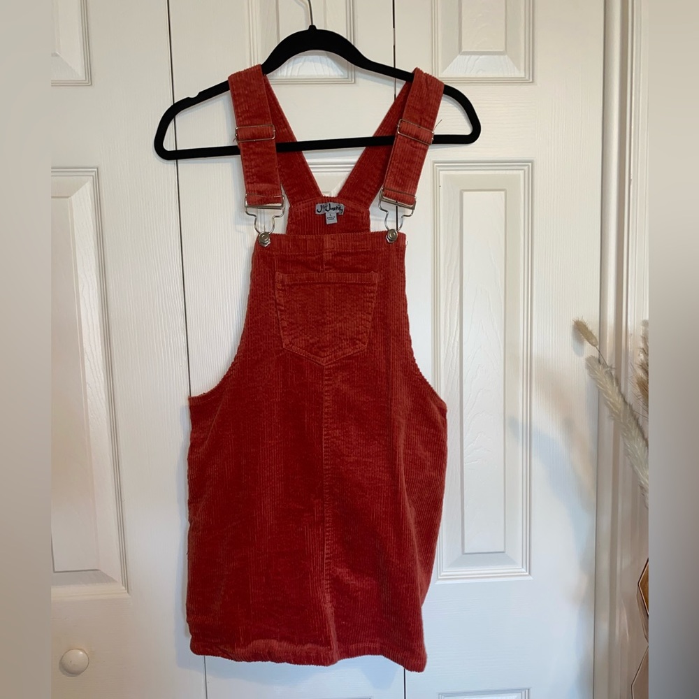 Burn Orange Overall Dress !